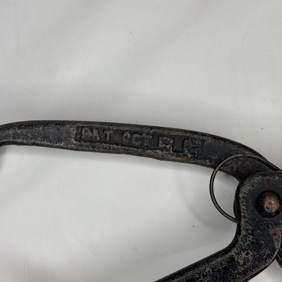 Antique Lightning Fulton Illinois Large Cast Iron Cobbler Tool - Picture 5 of 6